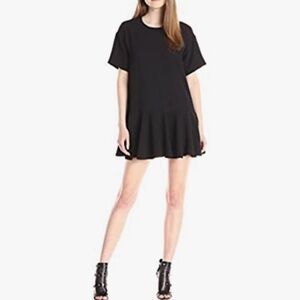French Connection Black Arrow Crepe Dress